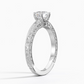 2 CT Lab Grown Diamond Art Deco Hand Engraved Engagement Ring  customdiamjewel Sterling Silver White Gold VVS-EF