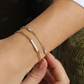 Horizontal Baguette Lab Grown Diamond Curb Link Bracelet