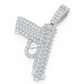 White Gold Gun Diamond Iced Out Pendant customdiamjewel