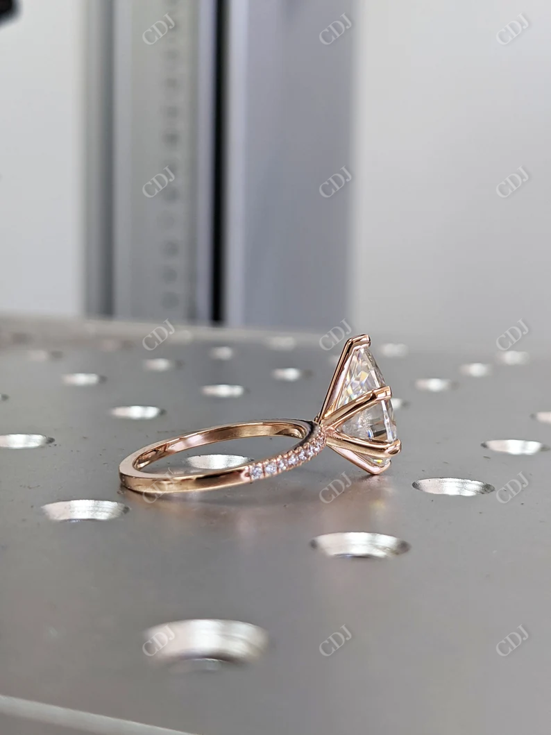 3.0CT Pear Cut Moissanite Diamond Wedding Ring