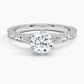 2 CT Lab Grown Diamond Art Deco Hand Engraved Engagement Ring  customdiamjewel   