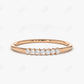 0.10CTW Lab Grown Diamond Dainty Wedding Band  customdiamjewel 10KT Rose Gold VVS-EF