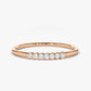 0.05CTW Round Shape Natural Diamond Unique Wedding Band  customdiamjewel 10KT Rose Gold VVS-EF