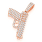 White Gold Gun Diamond Iced Out Pendant customdiamjewel