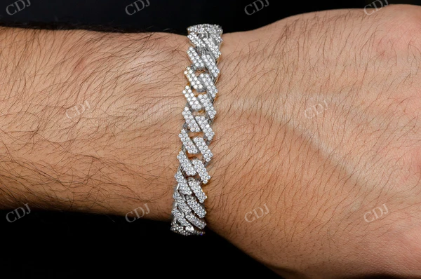 8.50CTW Diamond Cuban Link Bracelet For Men  customdiamjewel   