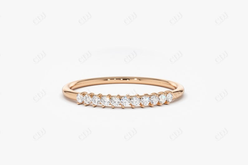 0.10CTW Lab Grown Diamond Dainty Wedding Band  customdiamjewel   