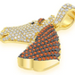 0.75CTW Cluster Diamond Horse Head Pendant  customdiamjewel   