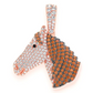 0.75CTW Cluster Diamond Horse Head Pendant  customdiamjewel   