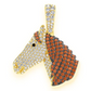 0.75CTW Cluster Diamond Horse Head Pendant  customdiamjewel   
