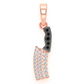 0.30CTW Butcher's Knife Pendant  customdiamjewel   