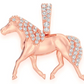 0.20CTW Horse Pendant  customdiamjewel   