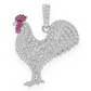 2.25CTW Cluster Rooster Pendant  customdiamjewel   