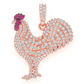 2.25CTW Cluster Rooster Pendant  customdiamjewel   