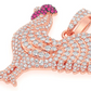 2.25CTW Cluster Rooster Pendant  customdiamjewel   