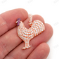 2.25CTW Cluster Rooster Pendant  customdiamjewel   