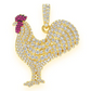 2.25CTW Cluster Rooster Pendant  customdiamjewel   