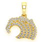 0.75CTW Ocean Wave Pendant  customdiamjewel   