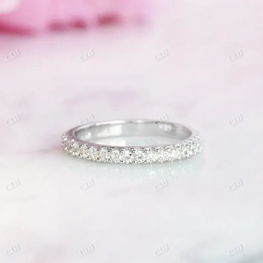 Half Eternity 1.50MM Diamond Classic Wedding Band  customdiamjewel 10KT White Gold VVS-EF