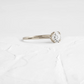 Antique Style Round Cut Moissanite Solitaire Ring  customdiamjewel   
