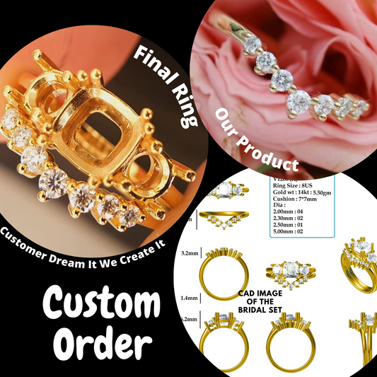 Semi Mount Ring With Curve Moissanite Wedding Band  customdiamjewel   