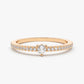 0.20CTW Pave Lab Grown Diamond Stacking Round Cut Wedding Band  customdiamjewel 10KT Rose Gold VVS-EF
