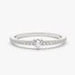 0.20CTW Pave Lab Grown Diamond Stacking Round Cut Wedding Band  customdiamjewel 10KT White Gold VVS-EF