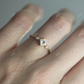 Three Stone Princess Cut Moissanite Solitaire Engagement Ring  customdiamjewel   