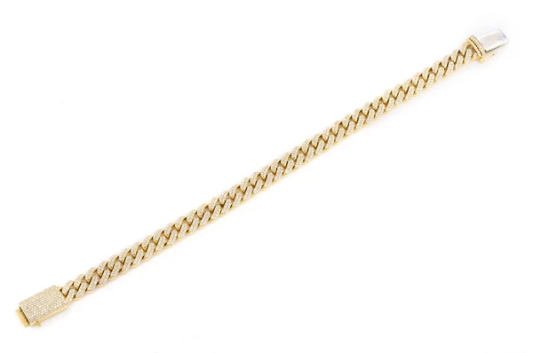 4.40CTW Solid Gold Diamond Cuban Bracelet  customdiamjewel   