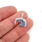 0.85CTW Blue And White Ocean Wave Pendant  customdiamjewel   