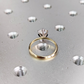 Yellow Gold Classic Moissanite Engagement Ring Set  customdiamjewel   