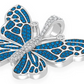 1.75CTW Butterfly  Blue Diamond Pendant  customdiamjewel   