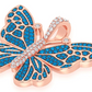 1.75CTW Butterfly  Blue Diamond Pendant  customdiamjewel   