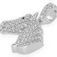Hip Hop 0.60CTW Horse Head Pendant  customdiamjewel   