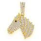 Hip Hop 0.60CTW Horse Head Pendant  customdiamjewel   