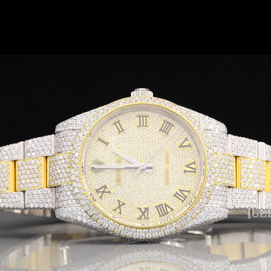 Rolex Oyster Moissanite Hip Hop Watch For Men's customdiamjewel