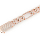 6.00CTW Diamond Figaro Link Bracelet For Men  customdiamjewel   