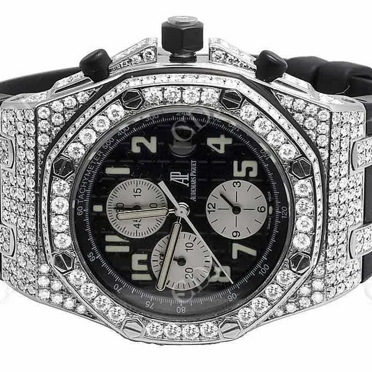 Luxury Iced Out Custom Moissanite Wrist Watch customdiamjewel