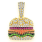 Unique 1.65CTW Burger Emoji Pendant  customdiamjewel   