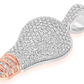 2.75CTW Light Bulb Pendant  customdiamjewel   
