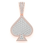 2.00CTW Spade Diamond Pendant  customdiamjewel   