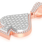2.00CTW Spade Diamond Pendant  customdiamjewel   