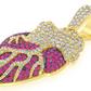 Cluster 3.60CTW Human Heart Pendant  customdiamjewel   