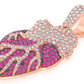Cluster 3.60CTW Human Heart Pendant  customdiamjewel   