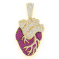 Cluster 3.60CTW Human Heart Pendant  customdiamjewel   