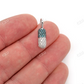0.50CTW Pill Capsule Two Color Diamond Pendant  customdiamjewel   