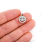 0.33CTW  Emerald Gemstone Eyes Smiley Pendant  customdiamjewel   