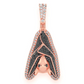 1.00CTW Upside Down Hanging Bat Pendant  customdiamjewel   