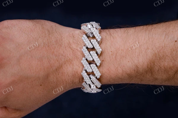 25.75CTW Diamond Cuban Link Bracelet  customdiamjewel   