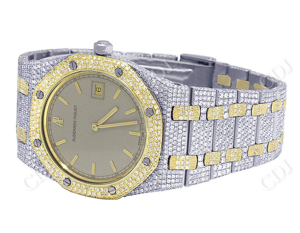 Two Tone Ladies AP Custom Diamond Watch (10.75 CTW)