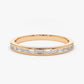 0.28CTW East West Baguette Natural Diamond Channel Set Thin Band  customdiamjewel 10KT Rose Gold VVS-EF